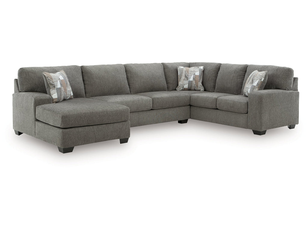Clarington Greystone 3-Piece Sectional with Left Chaise
