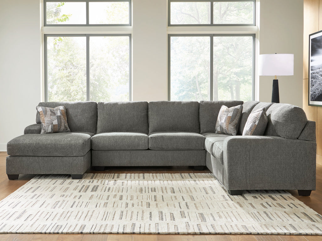 Clarington Greystone 3-Piece Sectional with Left Chaise