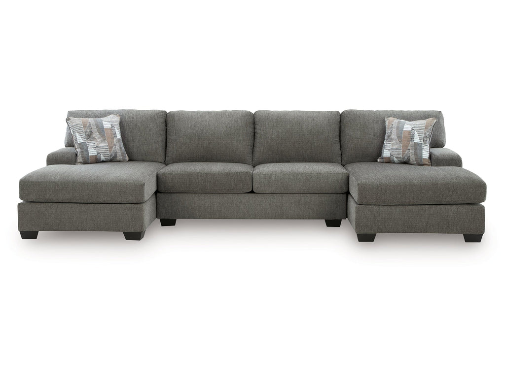 Clarington Greystone 3-Piece Sleeper Sectional with Double Chaise