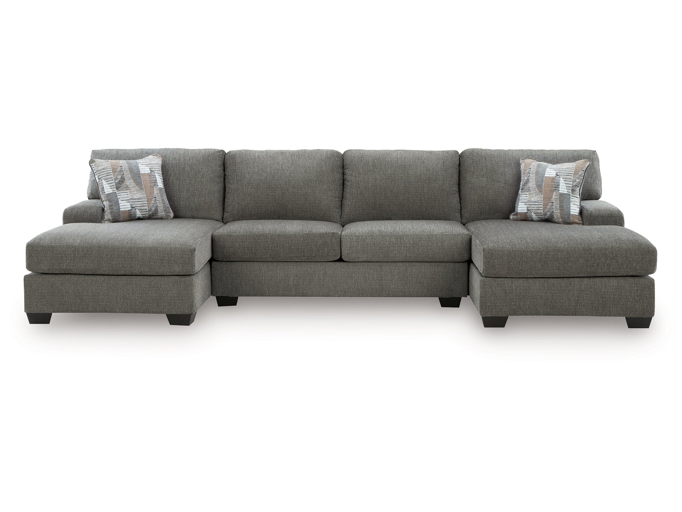 Clarington Greystone 3-Piece Sleeper Sectional with Double Chaise