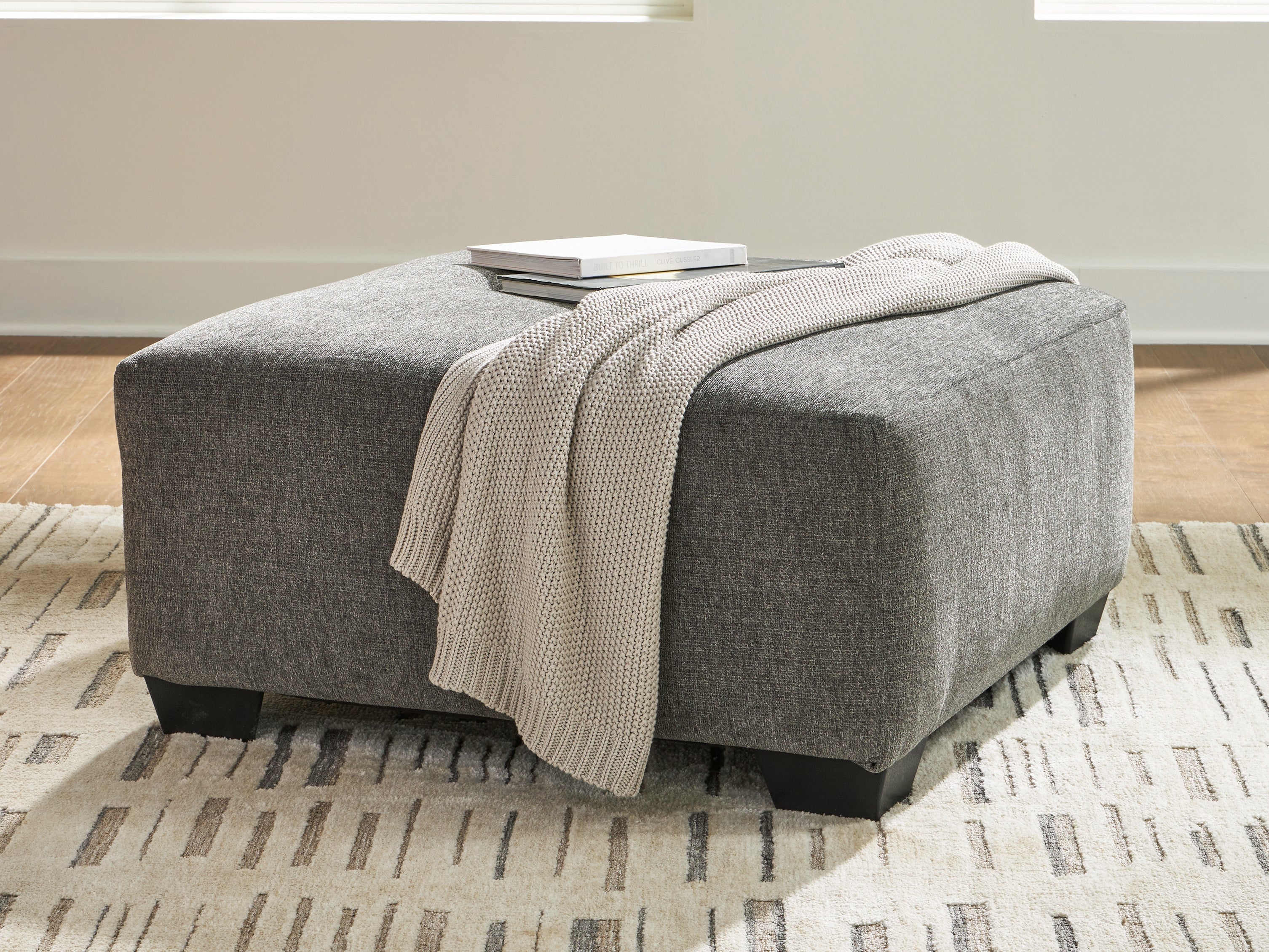 Clarington Greystone Oversized Accent Ottoman