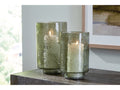 Clarkton Green Candle Holder Set (Set of 2)