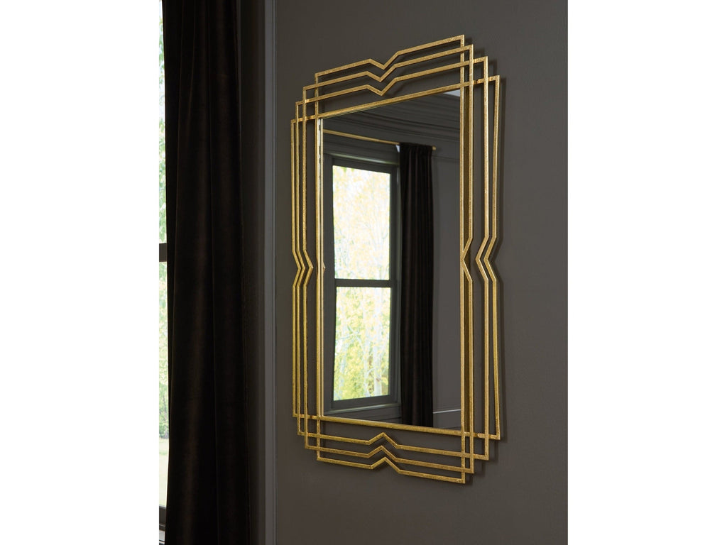 Claybrook Gold Finish Accent Mirror