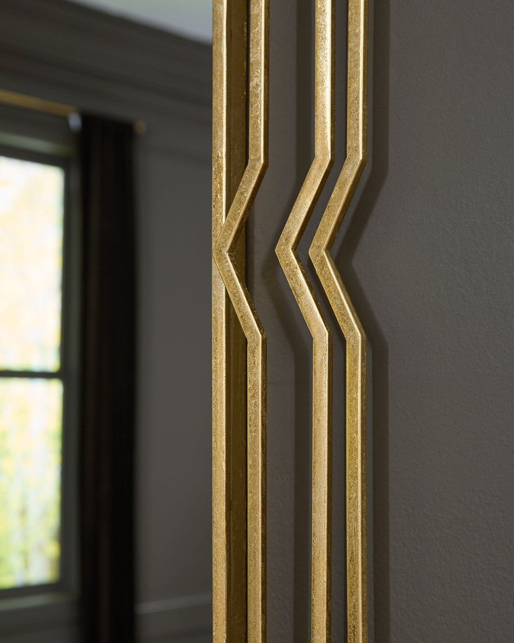 Claybrook Gold Finish Accent Mirror
