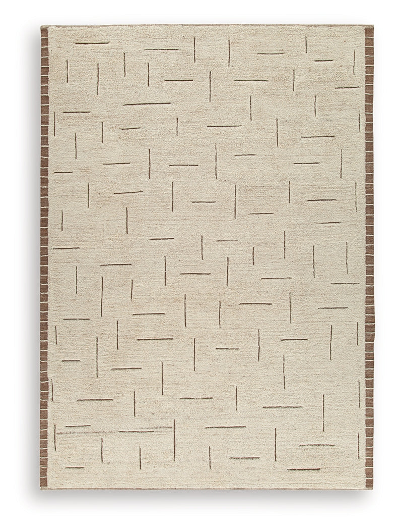 Clayman Beige/Brown Extra Large Rug