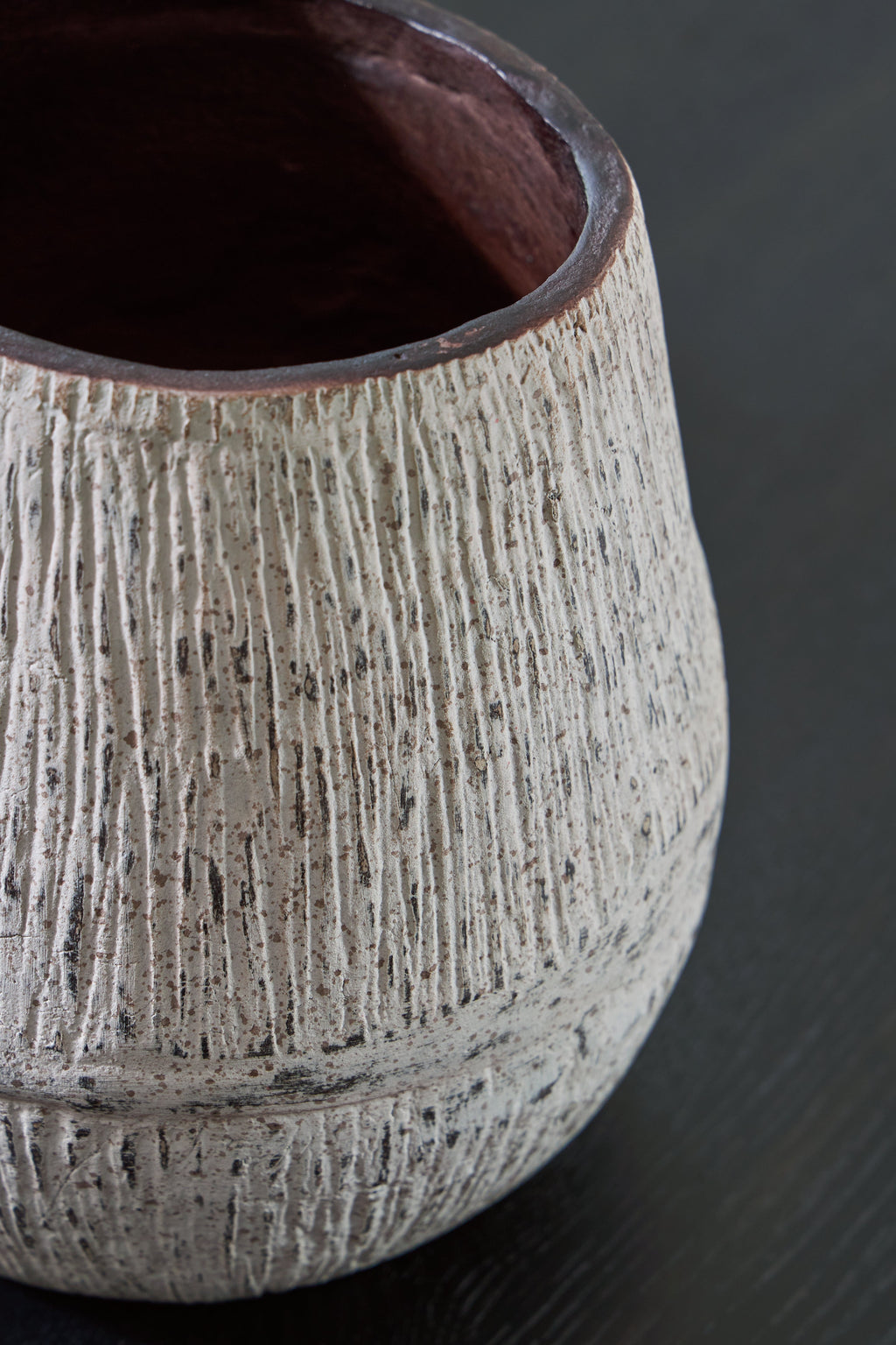 Claymount Distressed Brown Vase (7.88" H)
