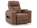 Clean-Slate Caramel Power Recliner