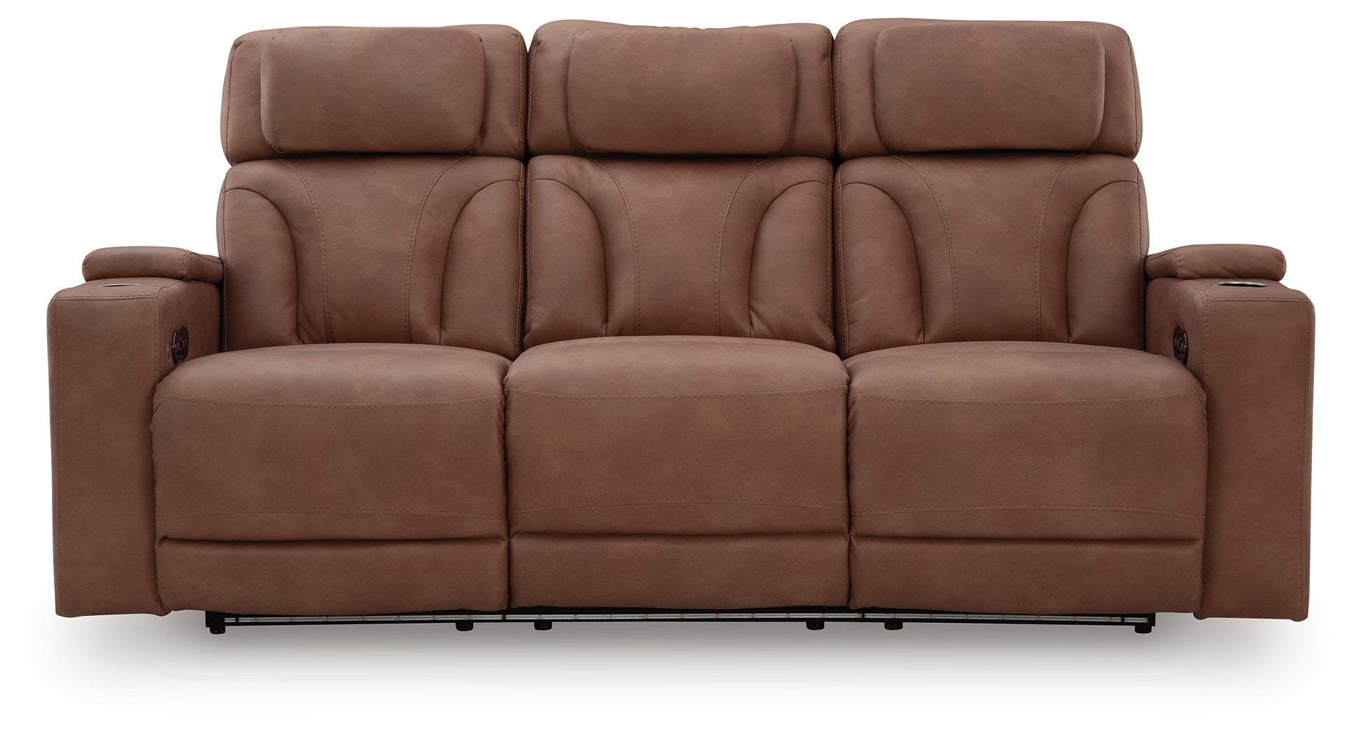 Clean-Slate Caramel Power Reclining Sofa