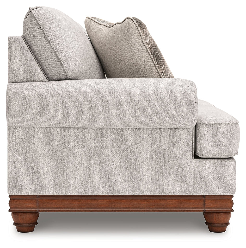 Clearbrooke Sandstone Loveseat and Ottoman