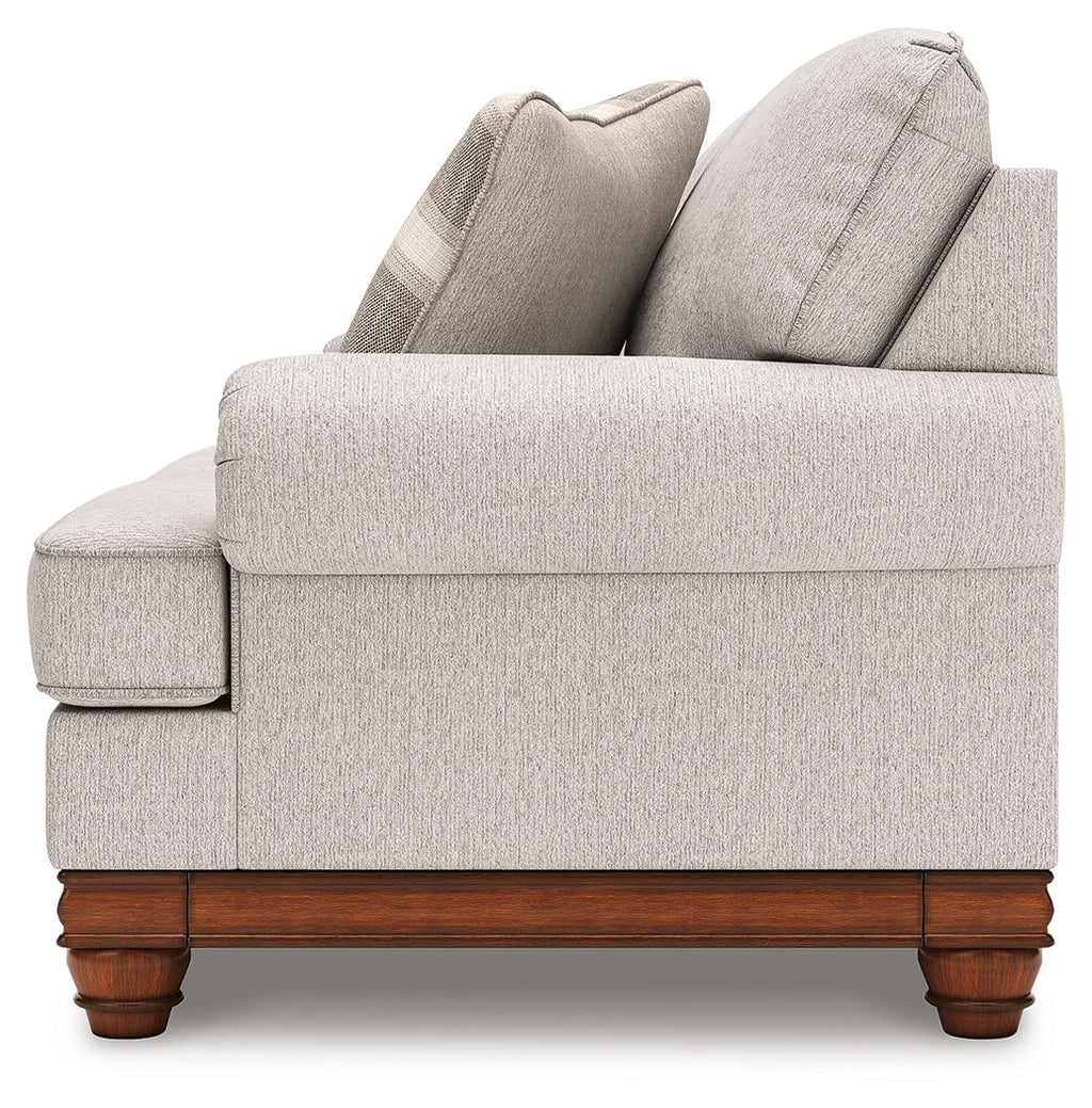 Clearbrooke Sandstone Loveseat and Ottoman