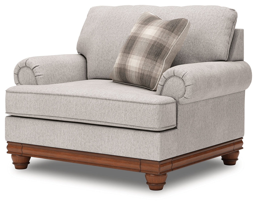 Clearbrooke Sandstone Sofa, Oversized Chair and Ottoman