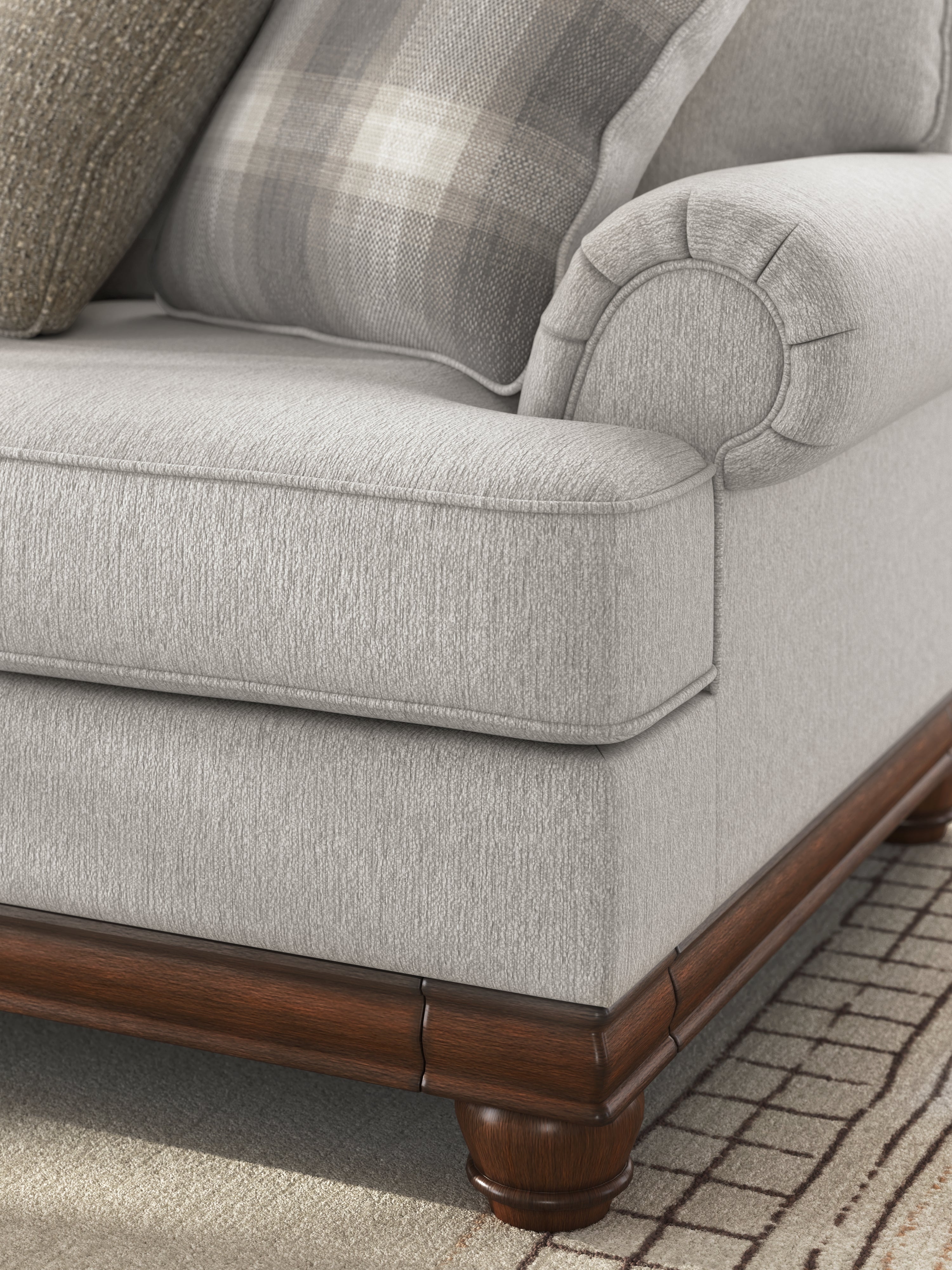 Clearbrooke Sandstone Sofa, Oversized Chair and Ottoman