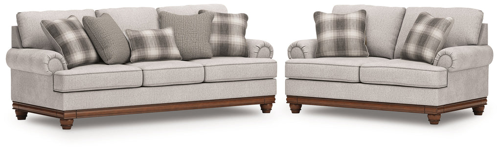 Clearbrooke Sandstone Sofa and Loveseat