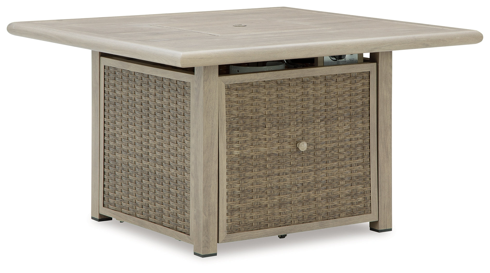 Cliff Trails Beige Fire Pit Table
