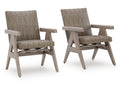 Cliff Trails Beige Outdoor Rocking Arm Chair (Set of 2)
