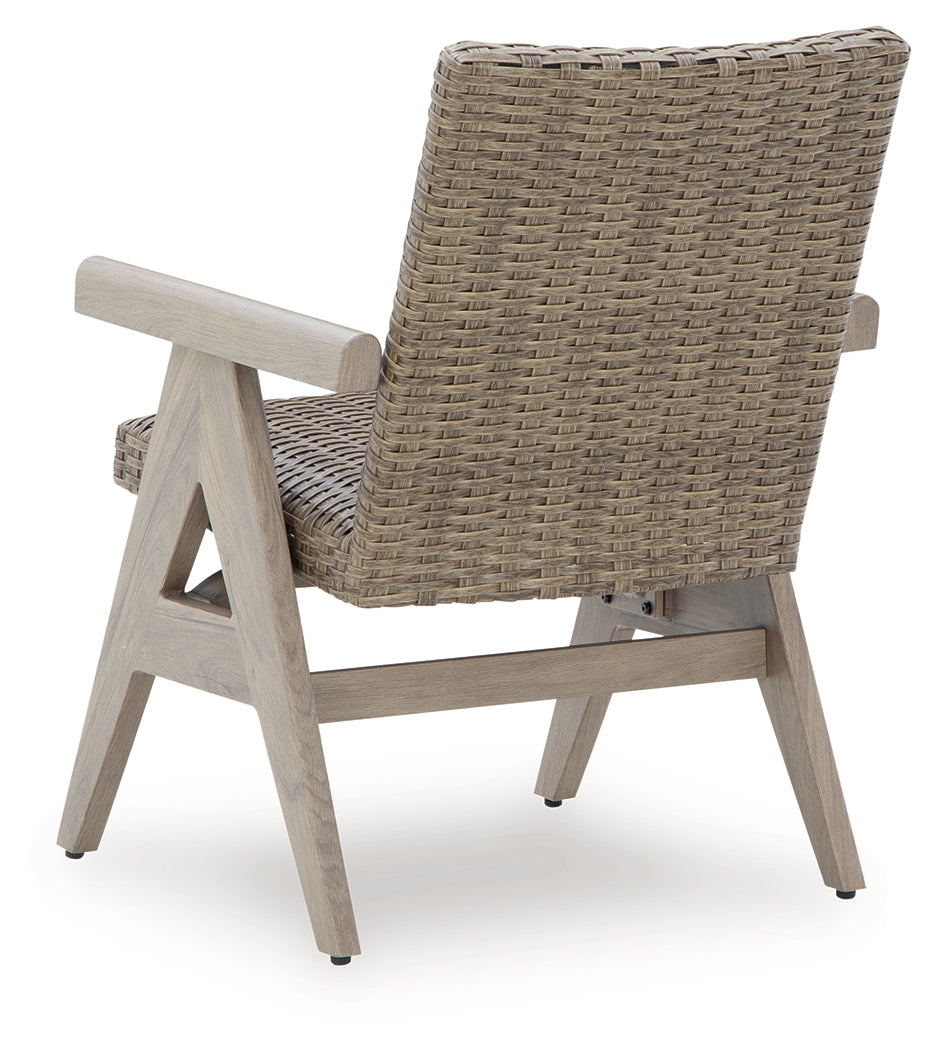 Cliff Trails Beige Outdoor Rocking Arm Chair (Set of 2)