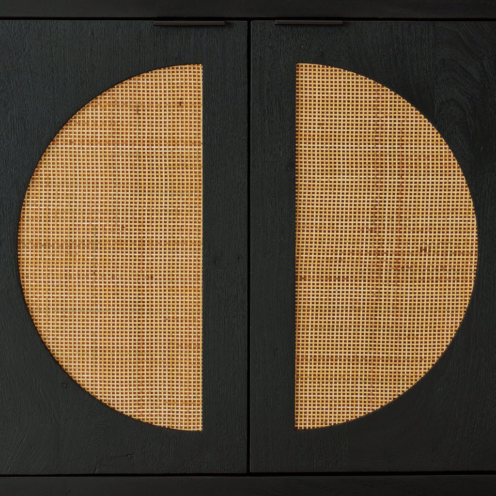 Cliffiings Black/Natural Accent Cabinet