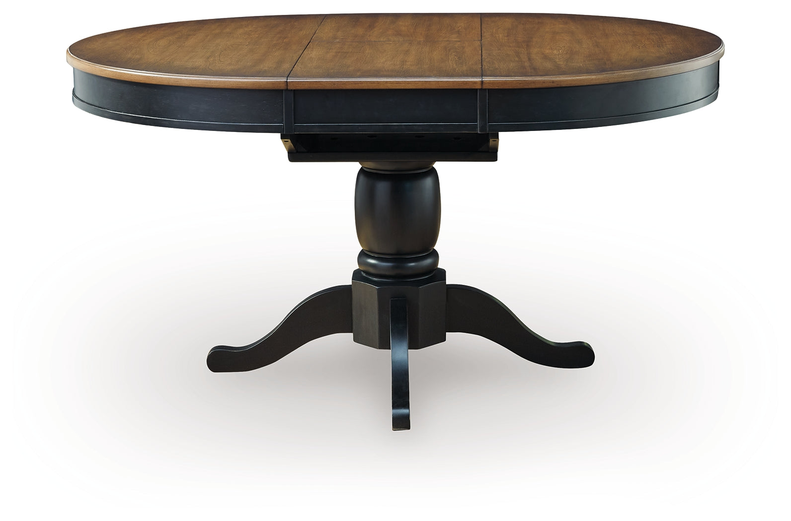 Clorazi Black/Brown Dining Butterfly Extension Table