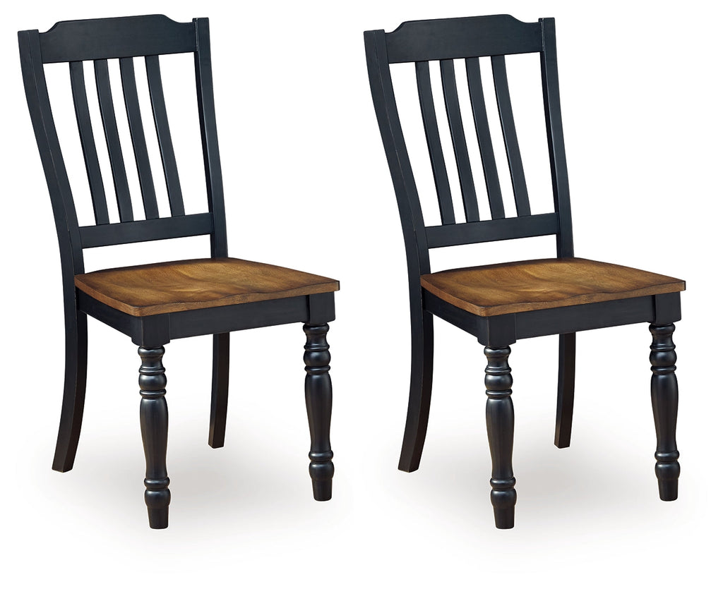 Clorazi Black/Brown Dining Chair ( Set of 2)