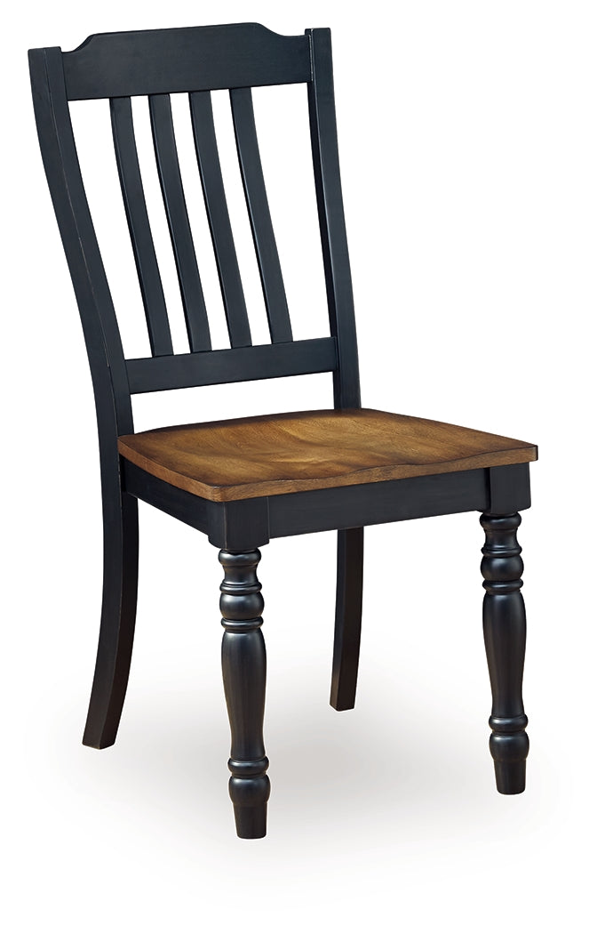 Clorazi Black/Brown Dining Chair ( Set of 2)
