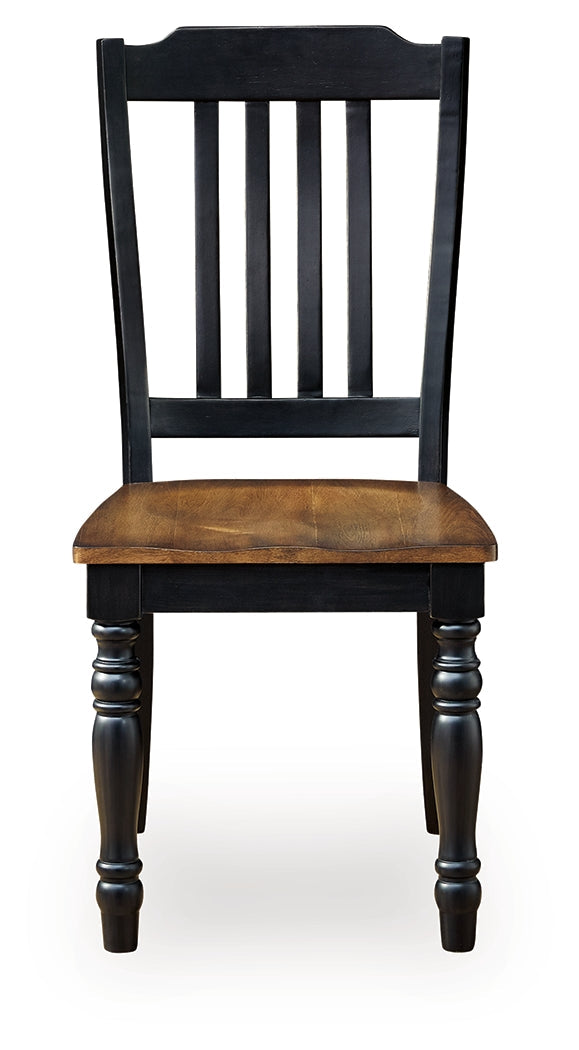 Clorazi Black/Brown Dining Chair ( Set of 2)