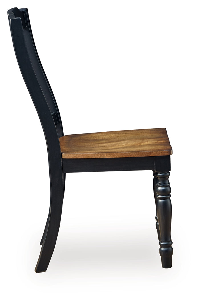 Clorazi Black/Brown Dining Chair ( Set of 2)