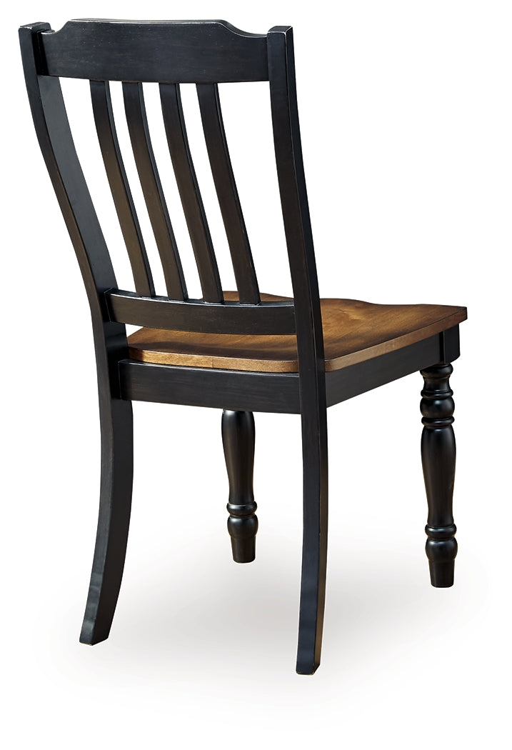 Clorazi Black/Brown Dining Chair ( Set of 2)