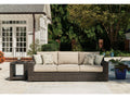Coastline Bay Brown Outdoor Sofa with Cushion