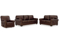 Colleton Brown Sofa, Loveseat and Recliner