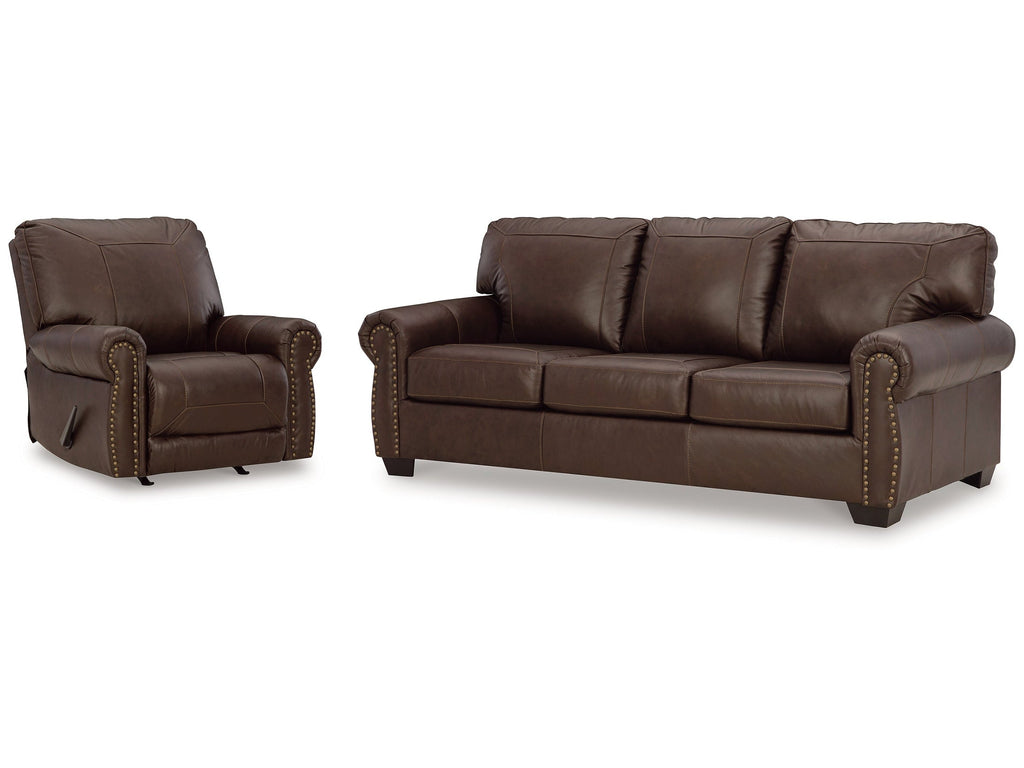 Colleton Brown Sofa and Recliner