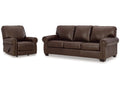 Colleton Brown Sofa and Recliner