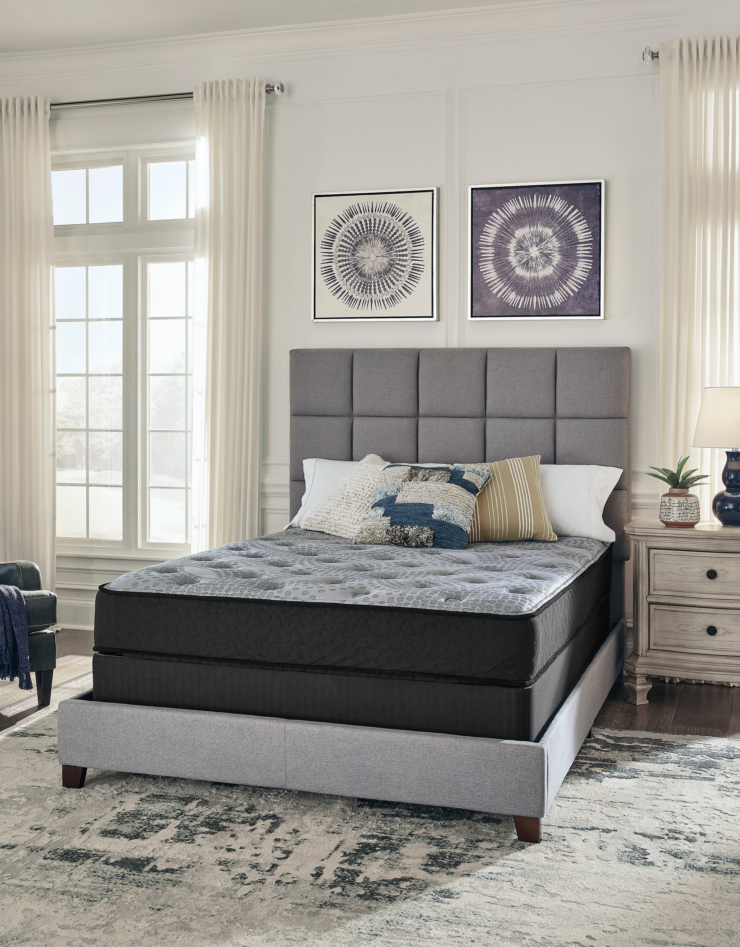 Comfort Plus Gray King Mattress