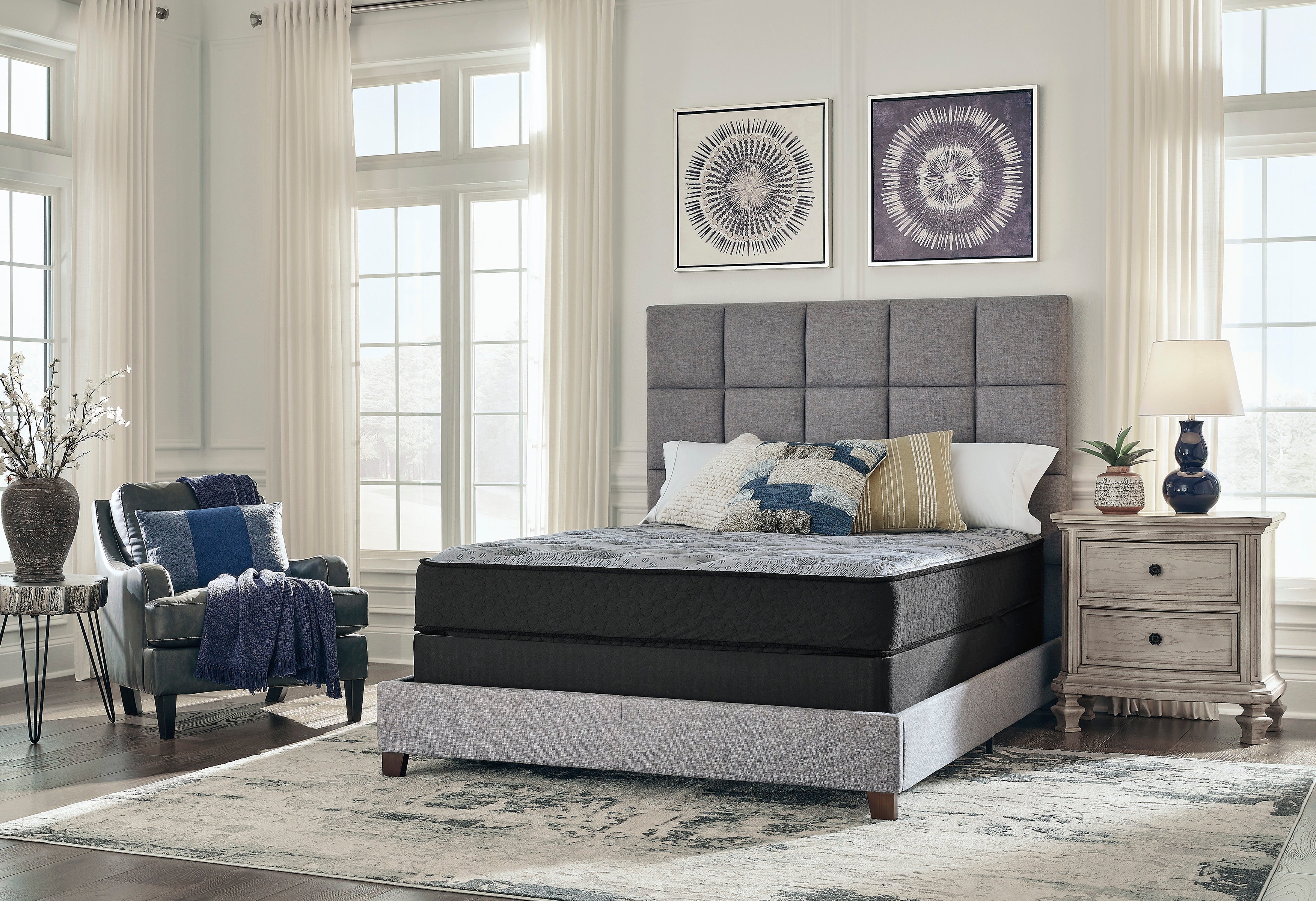 Comfort Plus Gray King Mattress