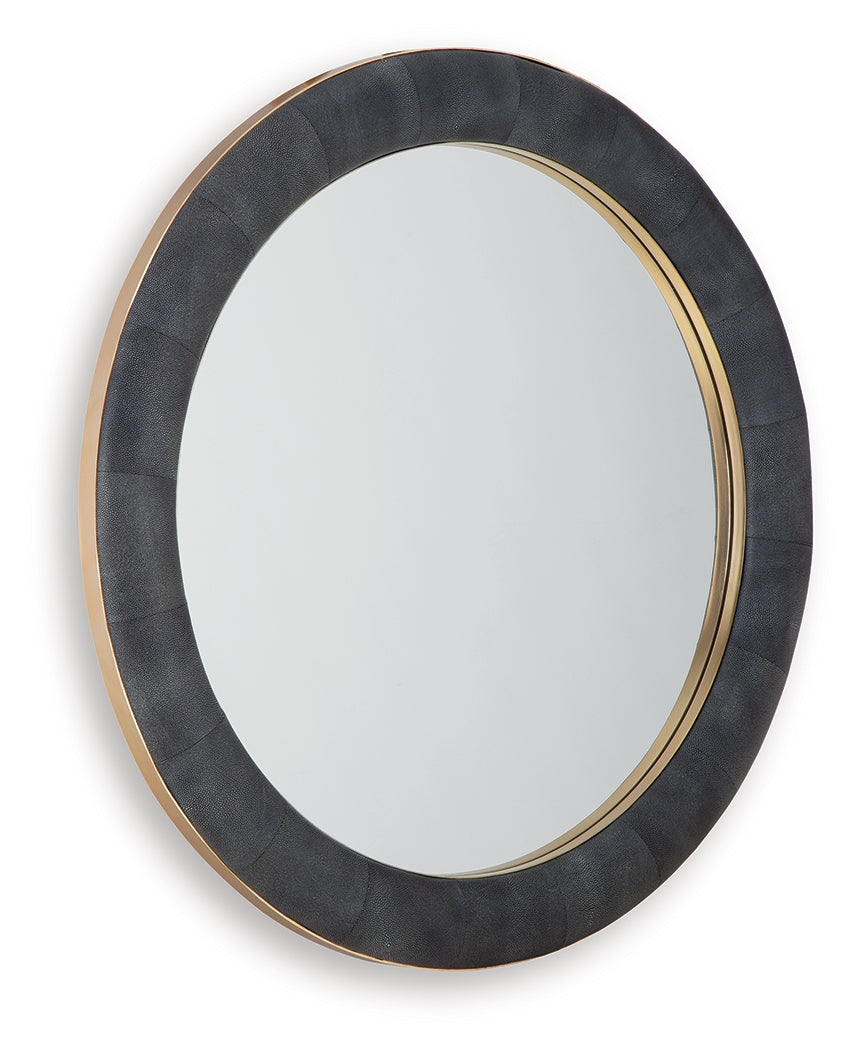 Corinsworth Charcoal/Brass Finish Accent Mirror