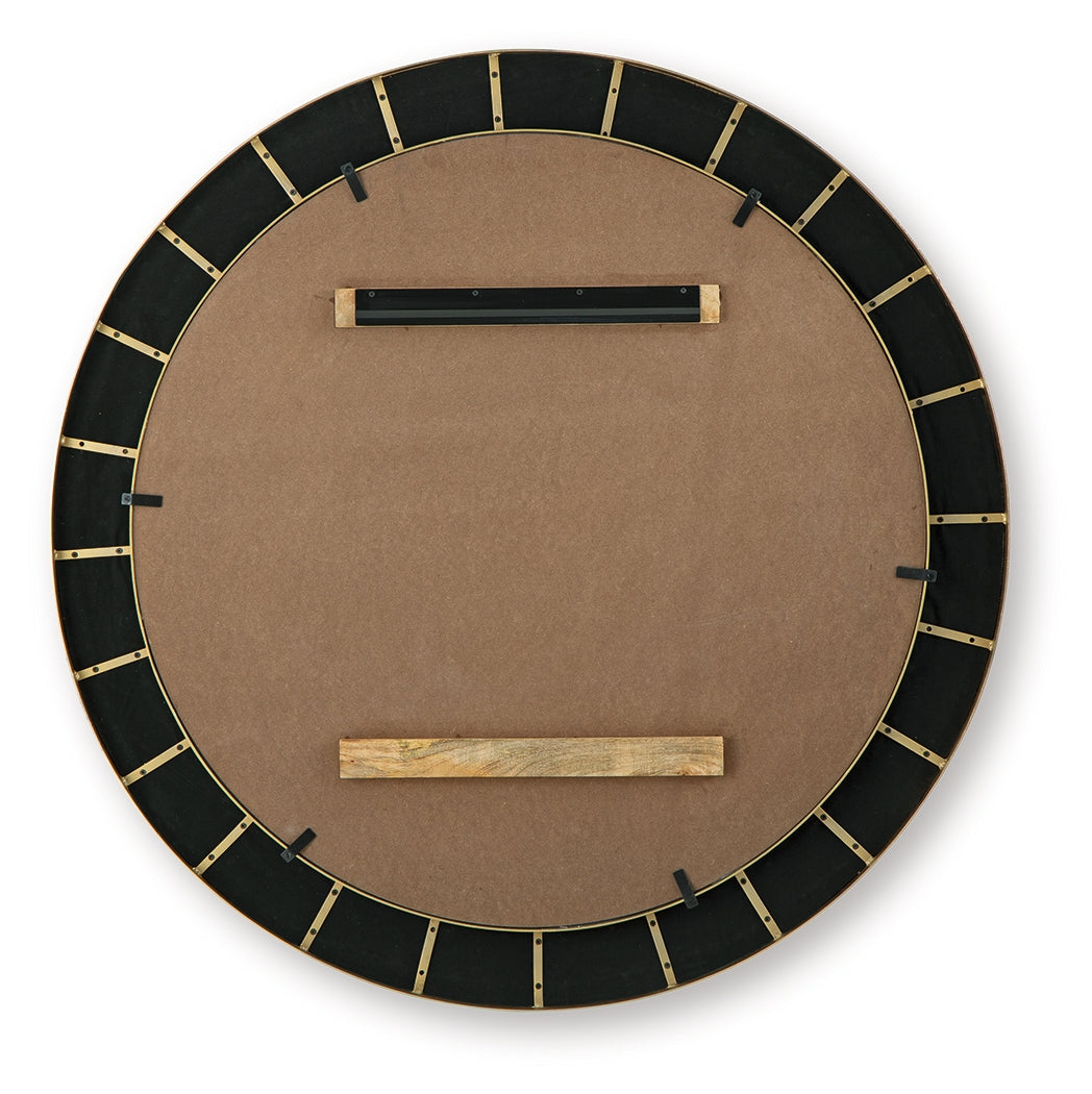 Corinsworth Charcoal/Brass Finish Accent Mirror