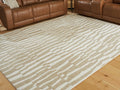 Corrbell Beige/White Large Rug