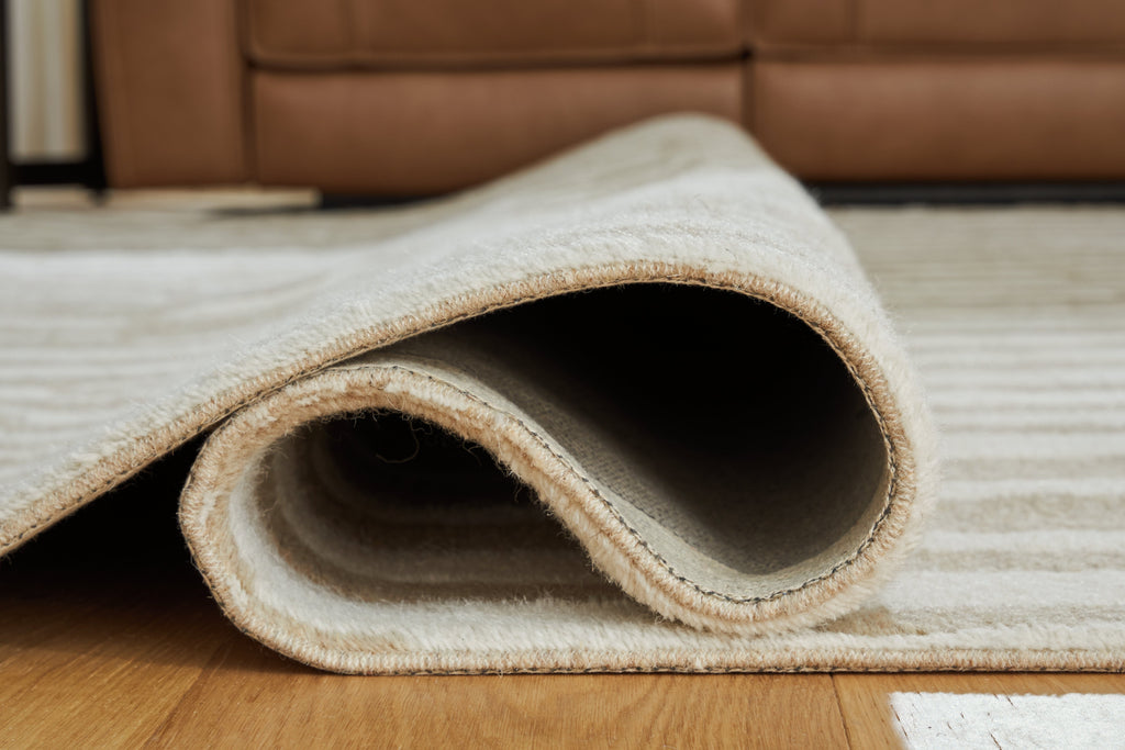 Corrbell Beige/White Medium Rug