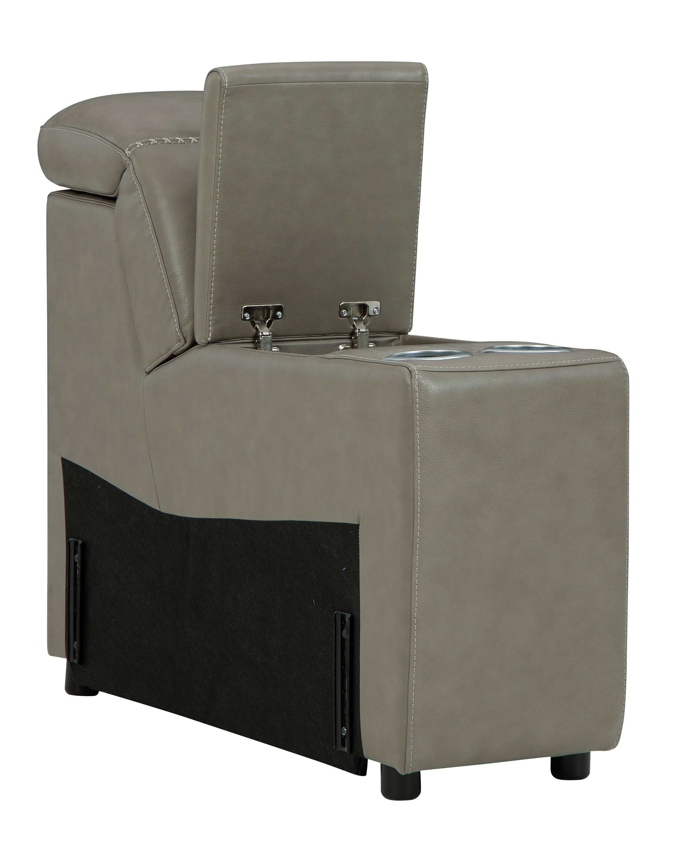 Correze Gray 3pc Power Reclining Sectional w/ Chaise