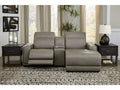 Correze Gray 3pc Power Reclining Sectional w/ Chaise