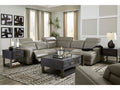 Correze Gray 5pc Power Reclining Sectional w/ RAF Chaise