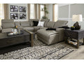 Correze Gray 6pc Power Reclining Sectional w/ RAF Chaise