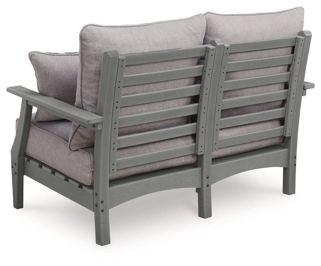 Cove Beach Gray Loveseat w/Cushion