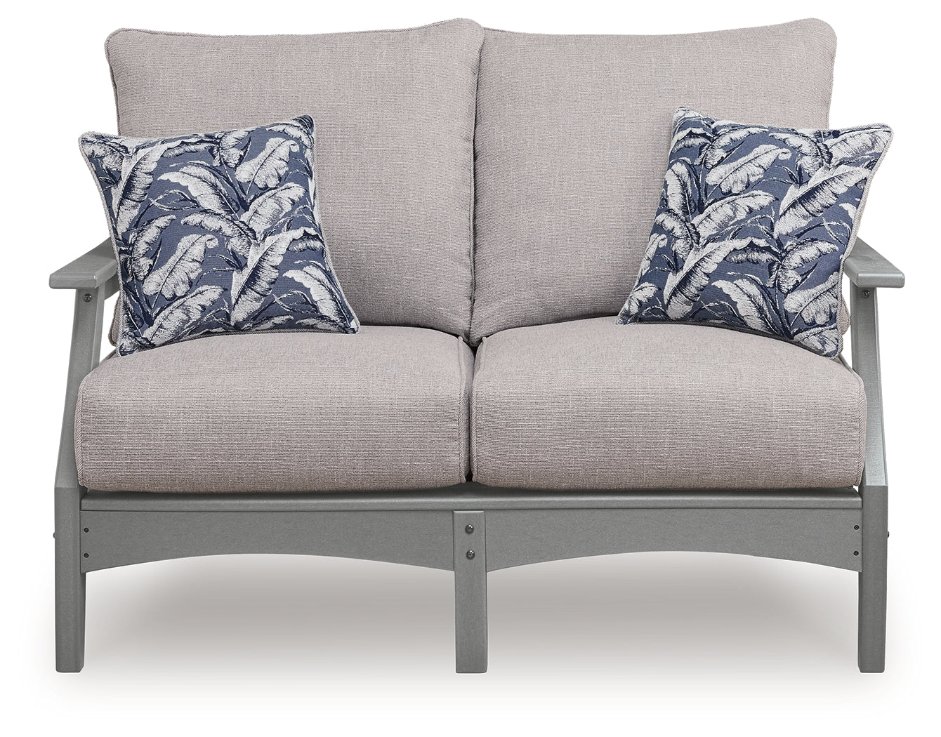 Cove Beach Gray Loveseat w/Cushion