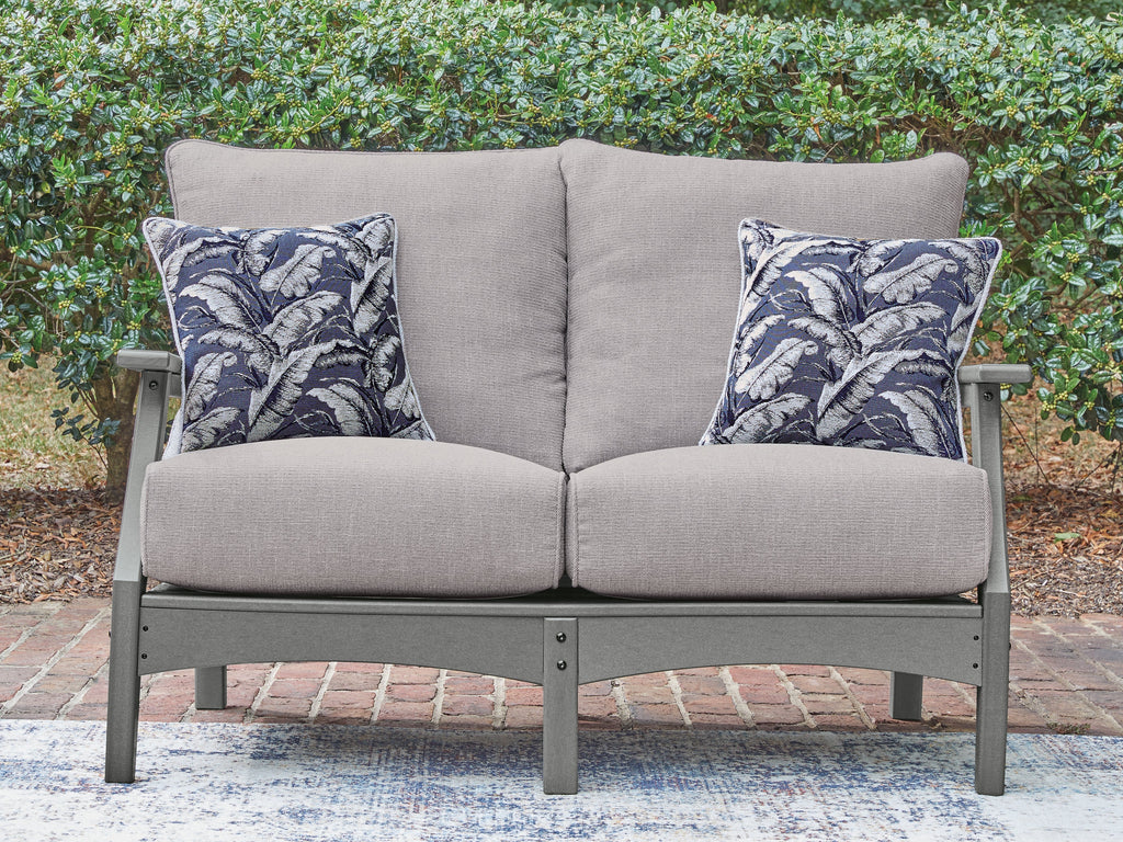 Cove Beach Gray Loveseat w/Cushion