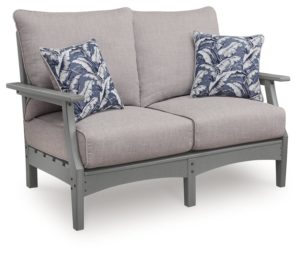 Cove Beach Gray Loveseat w/Cushion