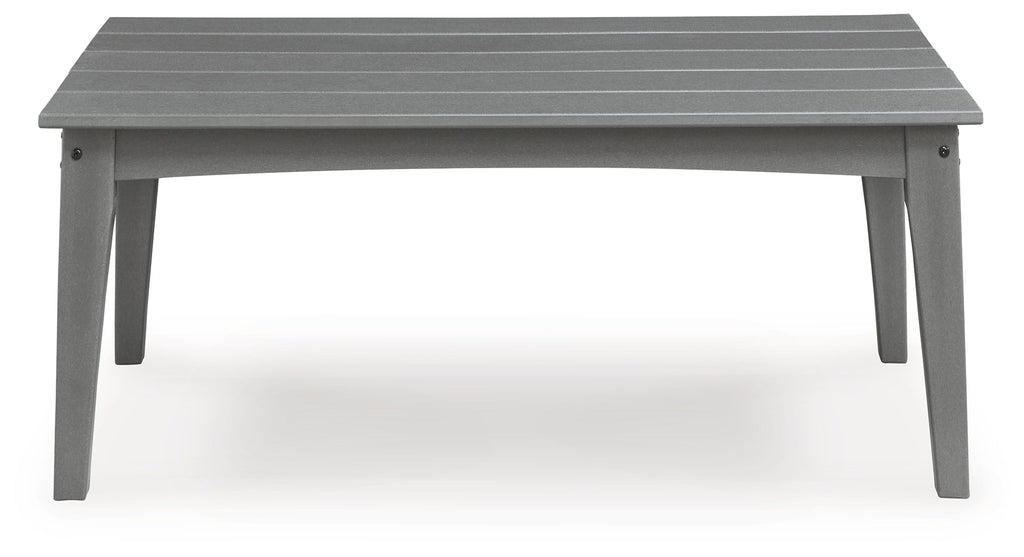 Cove Beach Gray Rectangular Cocktail Table