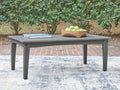 Cove Beach Gray Rectangular Cocktail Table