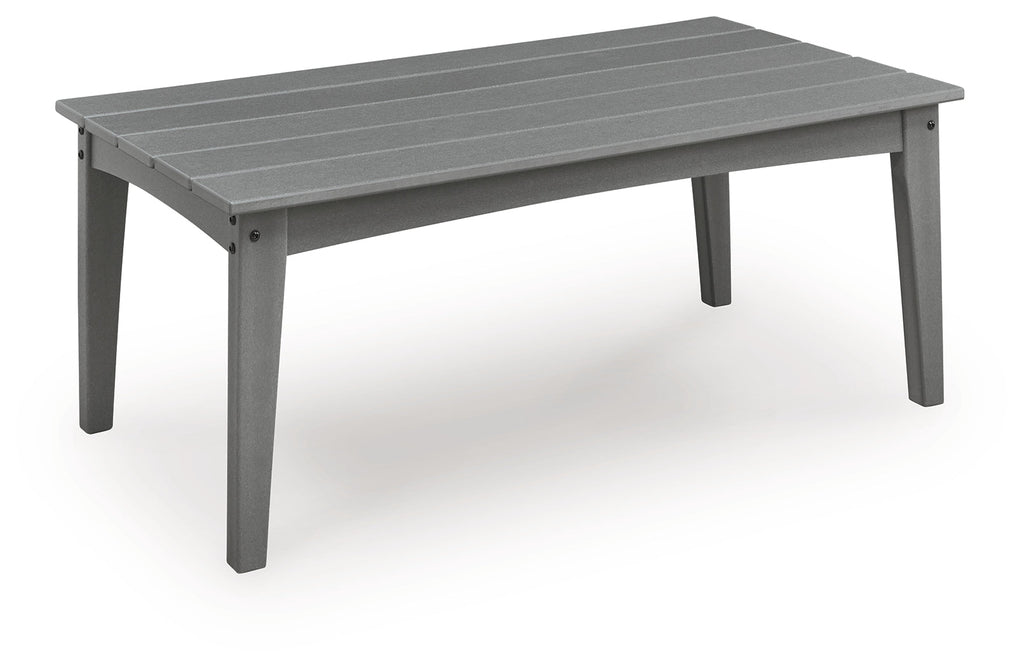 Cove Beach Gray Rectangular Cocktail Table