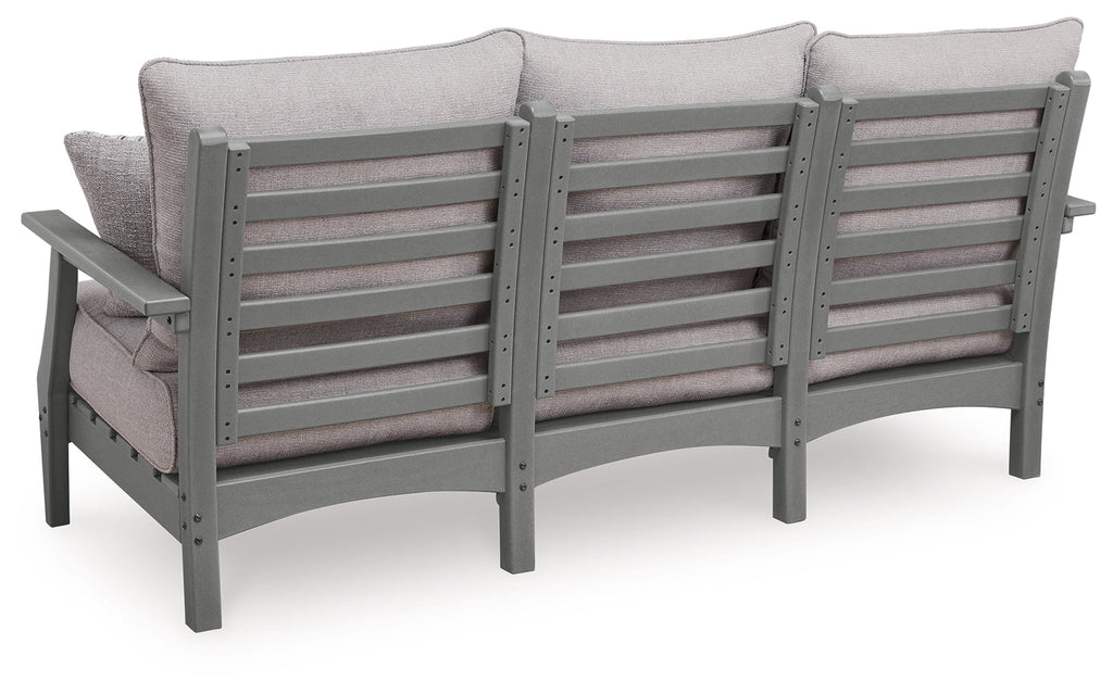 Cove Beach Gray Sofa with Cushion