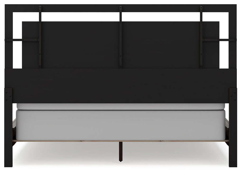 Covetown California King Panel Bedroom Set with Dresser and Mirror